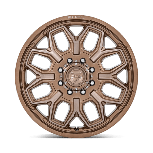 Fuel 1Pc D876 Flux Dually 22X8.25 +104 Platinum Bronze