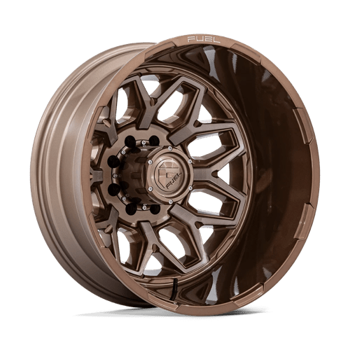 Fuel 1Pc D876 Flux Dually 22X8.25 -227 Platinum Bronze