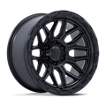 Fuel 1Pc Fc881 Surge 17X9 +20 Matte Black W/ Gloss Black Lip