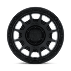 Fuel 1Pc Fc884 Fortress 17X8.5 +0 Matte Black W/ Gloss Black Lip