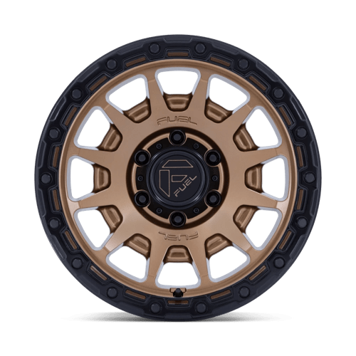 Fuel 1Pc Fc884 Fortress 17X8.5 +0 Matte Bronze W Gloss Black Lip