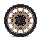 Fuel 1Pc Fc884 Fortress 17X8.5 +25 Matte Bronze W Gloss Black Lip