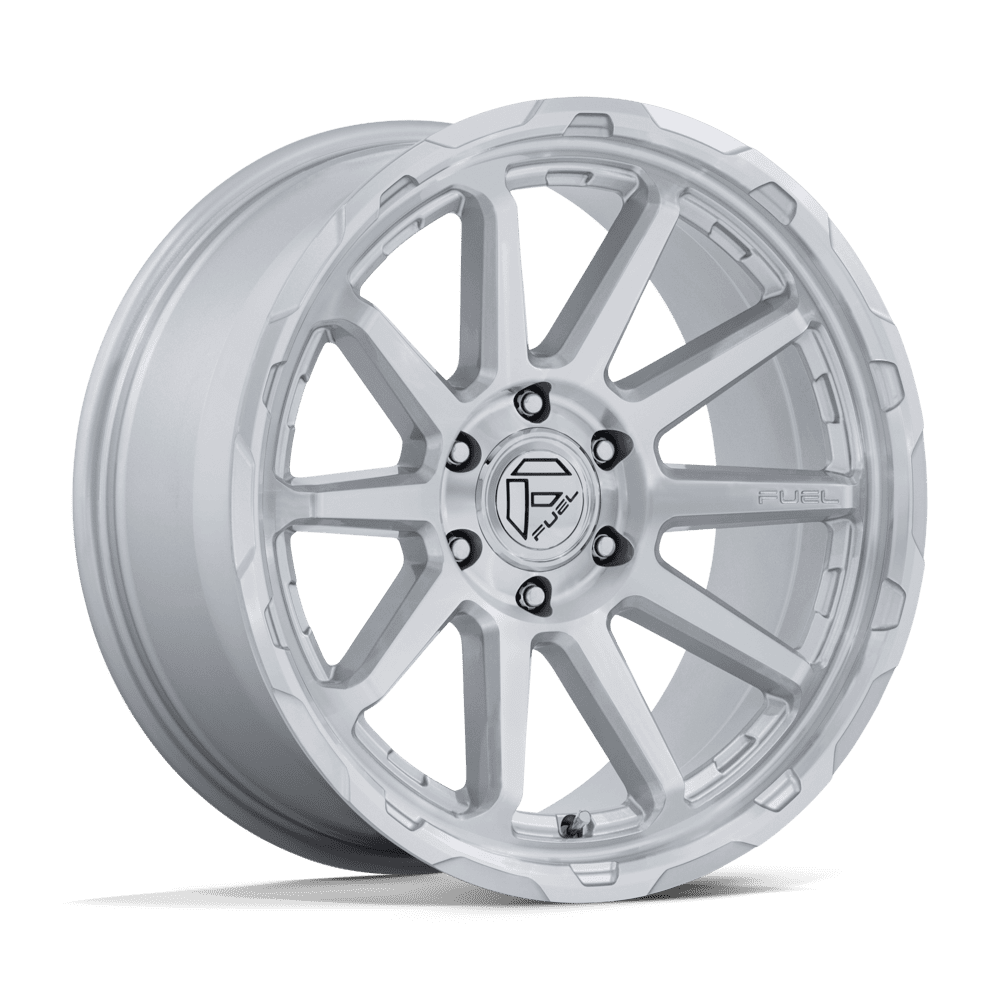Fuel 1Pc Fc887 Circuit 22X9 +1 Gloss Silver W/ Machined Face
