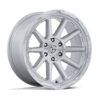 Fuel 1Pc Fc887 Circuit 17X9 -12 Gloss Silver W/ Machined Face
