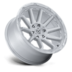Fuel 1Pc Fc887 Circuit 22X9 +1 Gloss Silver W/ Machined Face