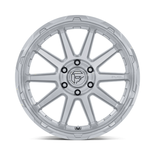 Fuel 1Pc Fc887 Circuit 17X9 -12 Gloss Silver W/ Machined Face