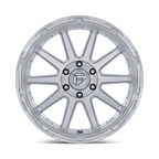 Fuel 1Pc Fc887 Circuit 17X8.5 +25 Gloss Silver W/ Machined Face