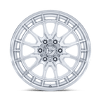 Fuel 1Pc Fc888 Revolt 17X8.5 +25 Hyper Silver W/ Machined Face