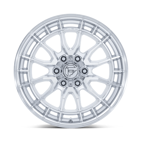 Fuel 1Pc Fc888 Revolt 20X9 +20 Hyper Silver W/ Machined Face