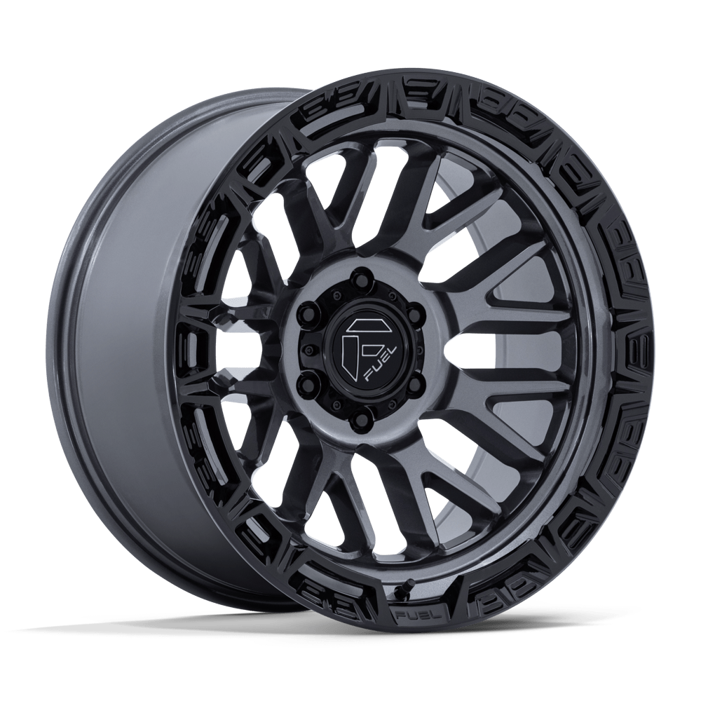 Fuel 1Pc Fc890 Rail 20X10 -18 Gloss Gunmetal W/ G-Blk Lip