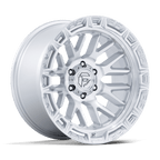 Fuel 1Pc Fc890 Rail 17X9 -12 Gloss Silver W/ Machined Face