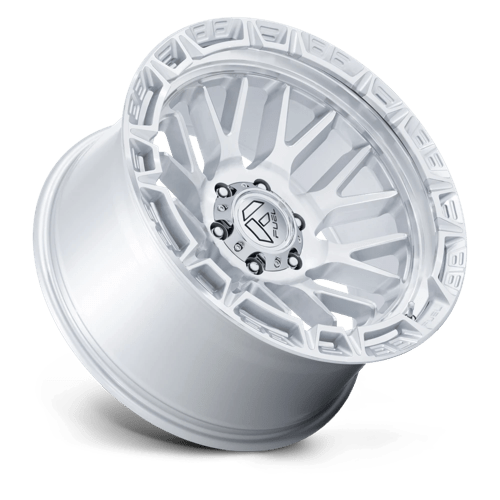 Fuel 1Pc Fc890 Rail 20X10 -18 Gloss Silver W/ Machined Face