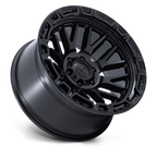 Fuel 1Pc Fc890 Rail 20X10 -18 Matte Black W/ Gloss Black Lip
