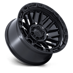 Fuel 1Pc Fc890 Rail 17X9 -12 Matte Black W/ Gloss Black Lip