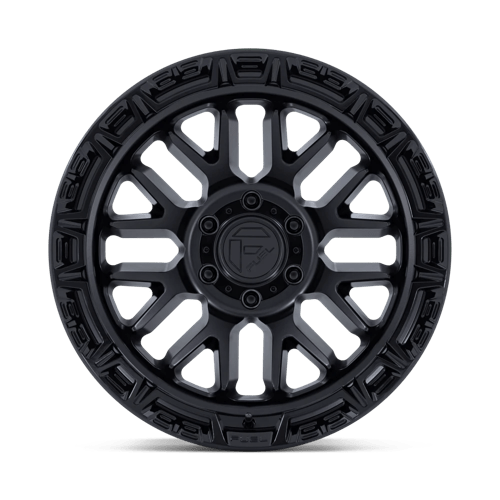 Fuel 1Pc Fc890 Rail 20X10 -18 Matte Black W/ Gloss Black Lip