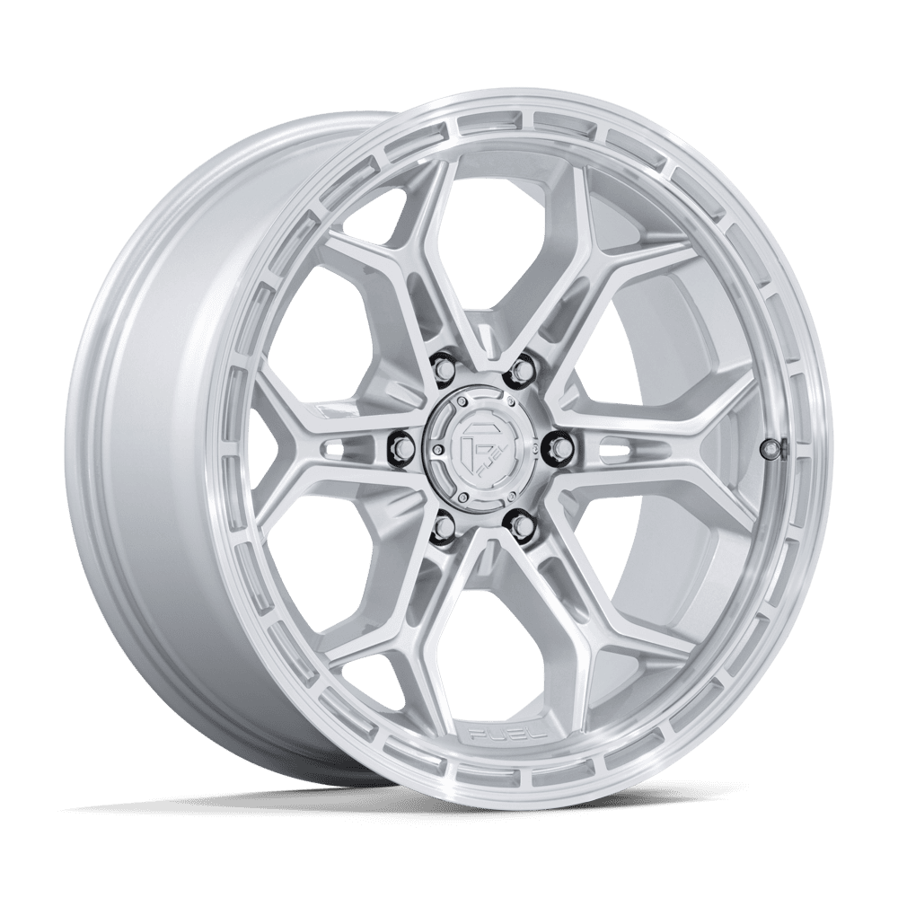 Fuel 1Pc Fc896 Heathen 20X9 +20 Gloss Silver W/ Machined Face