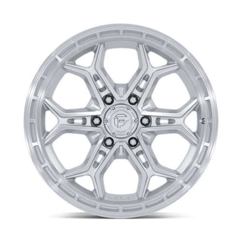 Fuel 1Pc Fc896 Heathen 20X9 +20 Gloss Silver W/ Machined Face