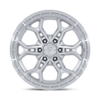 Fuel 1Pc Fc896 Heathen 20X9 +20 Gloss Silver W/ Machined Face