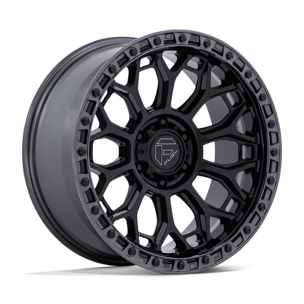 Fuel 1Pc Fc901 Talon 17X9 +1 Gloss Black W/ Gunmetal Lip