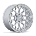 Fuel 1Pc Fc901 Talon 17X8.5 +25 Gloss Silver W/ Machined Face