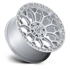 Fuel 1Pc Fc901 Talon 17X9 +1 Gloss Silver W/ Machined Face