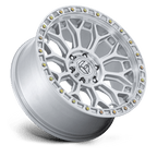 Fuel 1Pc Fc901 Talon 20X9 +1 Gloss Silver W/ Machined Face