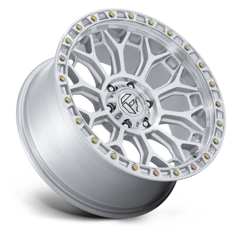 Fuel 1Pc Fc901 Talon 17X8.5 +25 Gloss Silver W/ Machined Face