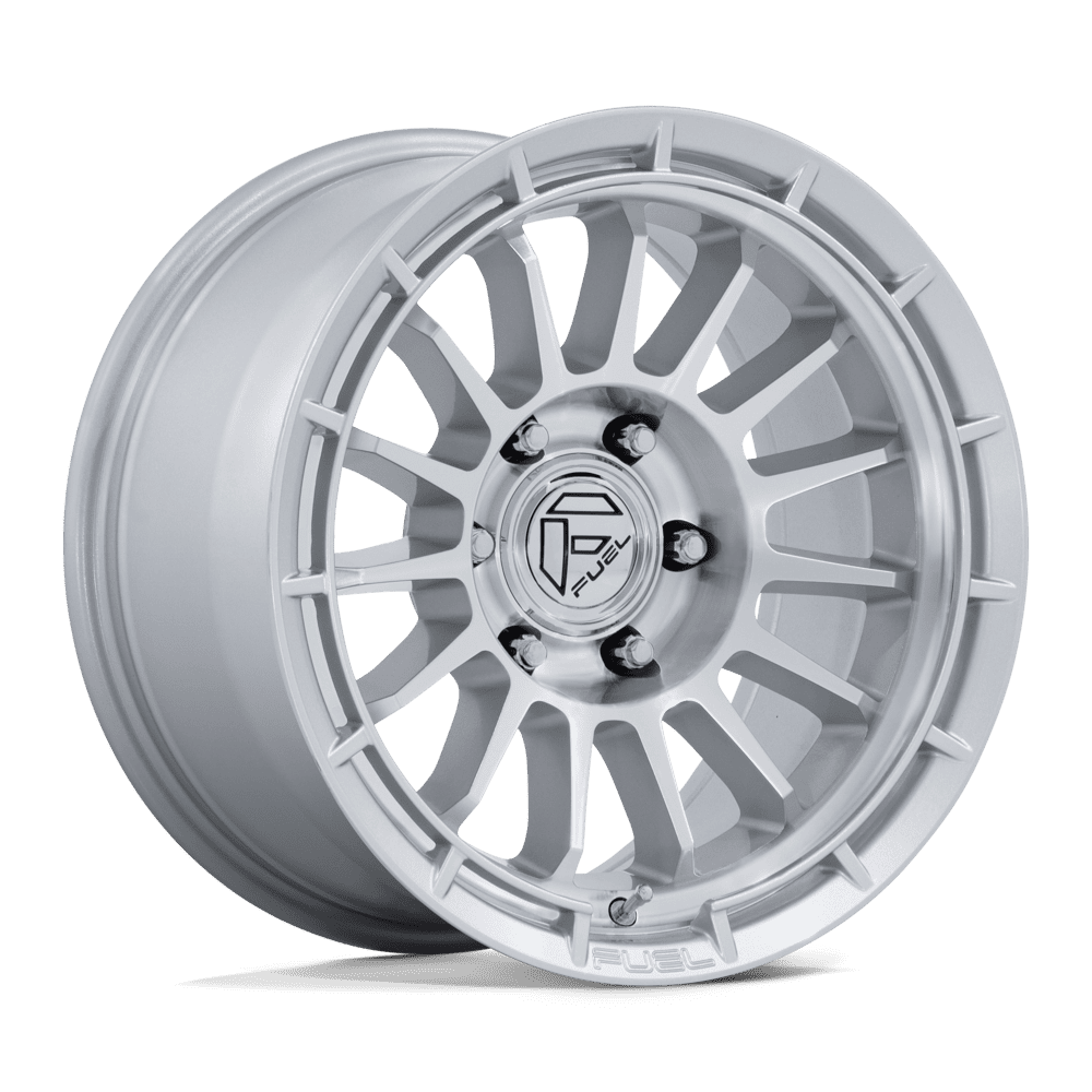 Fuel 1Pc Fc905 Ascend 17X9 -12 Gloss Silver W/ Machined Face