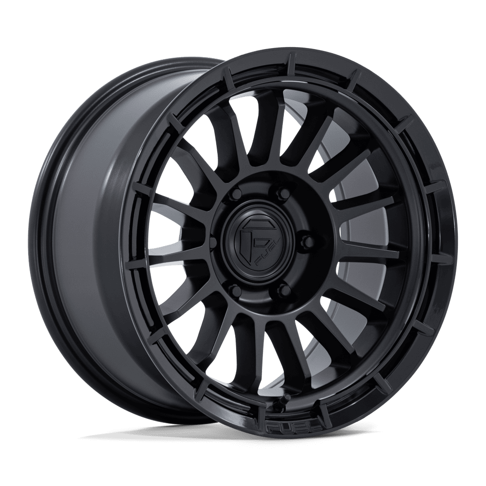 Fuel 1Pc Fc905 Ascend 20X9 +1 Matte Black W/ Gloss Black Lip