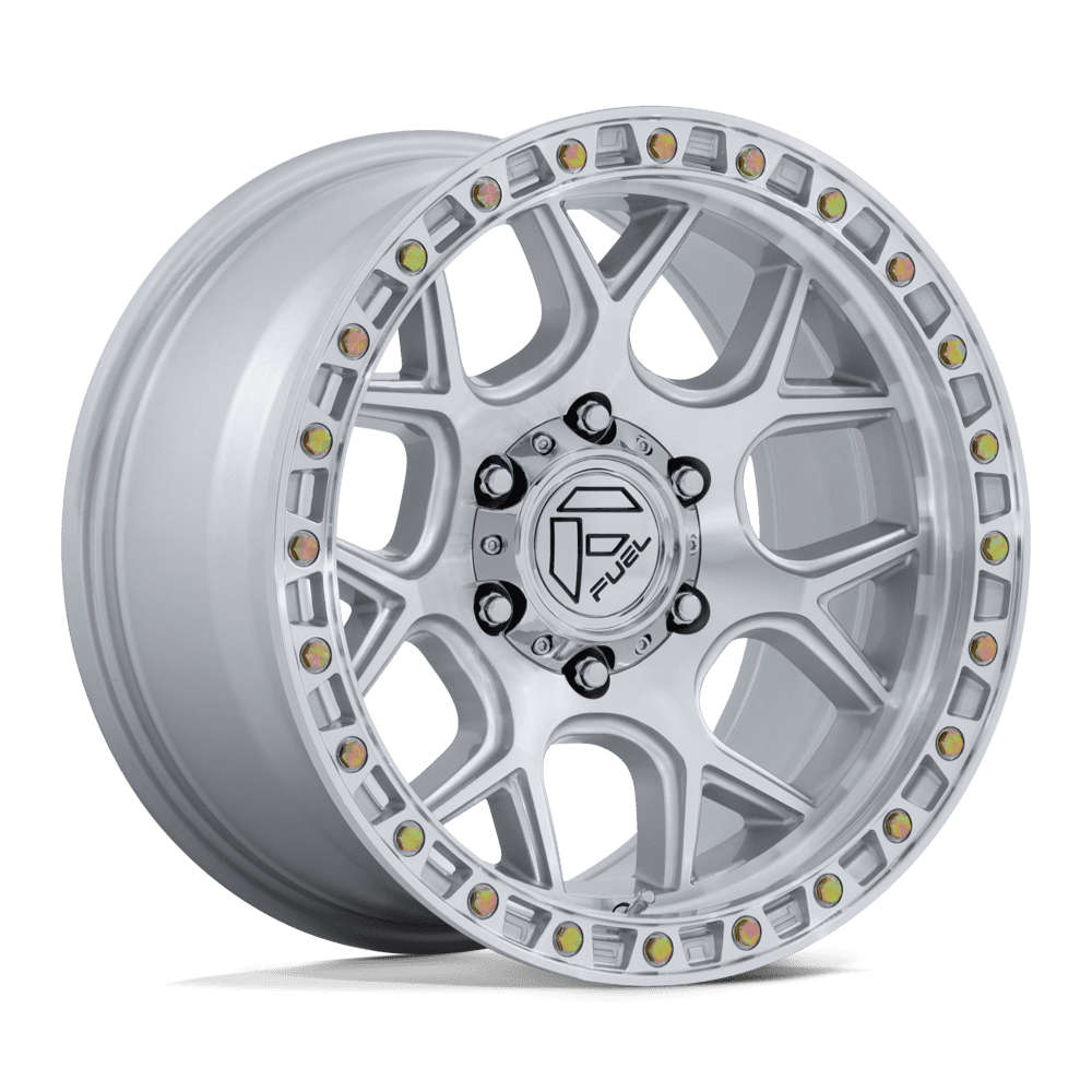 Fuel 1Pc Fc908 Puma 20X9 +1 Gloss Silver W/ Machined Face
