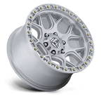 Fuel 1Pc Fc908 Puma 17X9 +1 Gloss Silver W/ Machined Face