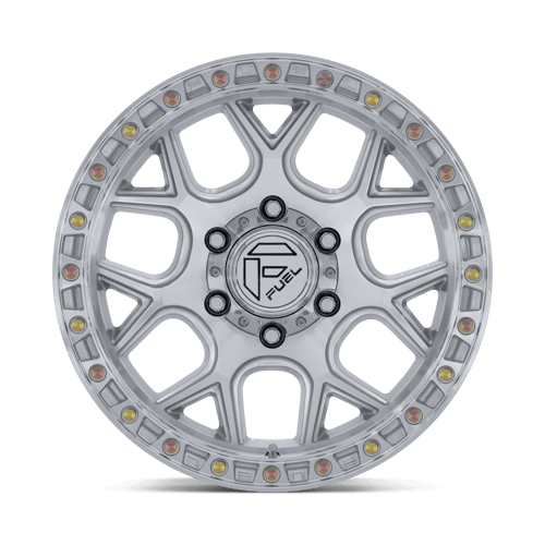 Fuel 1Pc Fc908 Puma 20X9 +1 Gloss Silver W/ Machined Face