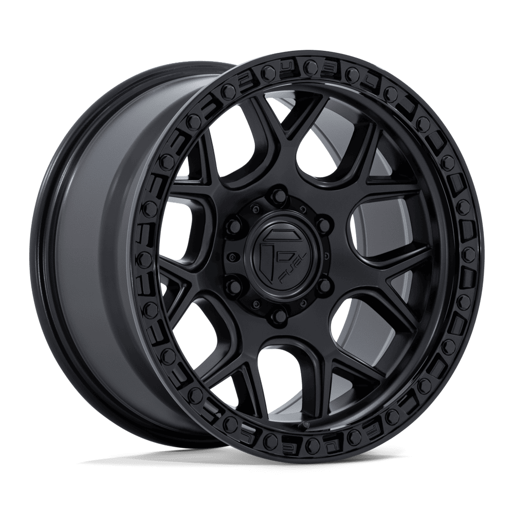 Fuel 1Pc Fc908 Puma 20X9 +1 Matte Black W/ Gloss Black Lip