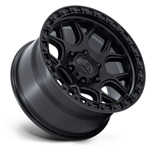 Fuel 1Pc Fc908 Puma 20X9 +1 Matte Black W/ Gloss Black Lip