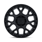Fuel 1Pc Fc908 Puma 17X9 +1 Matte Black W/ Gloss Black Lip