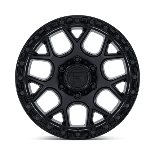 Fuel 1Pc Fc908 Puma 17X9 -12 Matte Black W/ Gloss Black Lip