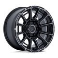 Fuel 1Pc Fc910 Foxhound 17X9 +1 Gloss Black Dark Tinted Clear