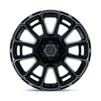 Fuel 1Pc Fc910 Foxhound 20X9 +1 Gloss Black Dark Tinted Clear