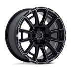 Fuel 1Pc Fc910 Foxhound 20X9 +20 Gloss Black Dark Tinted Clear