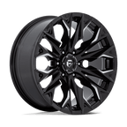 Fuel 1Pc D803 Flame 20X9 +1 Gloss Black Milled