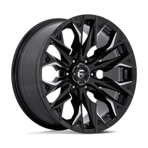 Fuel 1Pc D803 Flame 20X9 +1 Gloss Black Milled