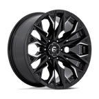 Fuel 1Pc D803 Flame 20X9 +1 Gloss Black Milled