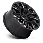 Fuel 1Pc D803 Flame 20X9 +1 Gloss Black Milled