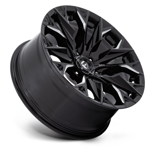 Fuel 1Pc D803 Flame 20X9 +1 Gloss Black Milled