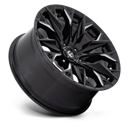Fuel 1Pc D803 Flame 20X9 +1 Gloss Black Milled