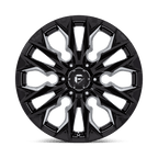 Fuel 1Pc D803 Flame 20X9 +1 Gloss Black Milled