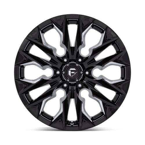 Fuel 1Pc D803 Flame 20X9 +1 Gloss Black Milled