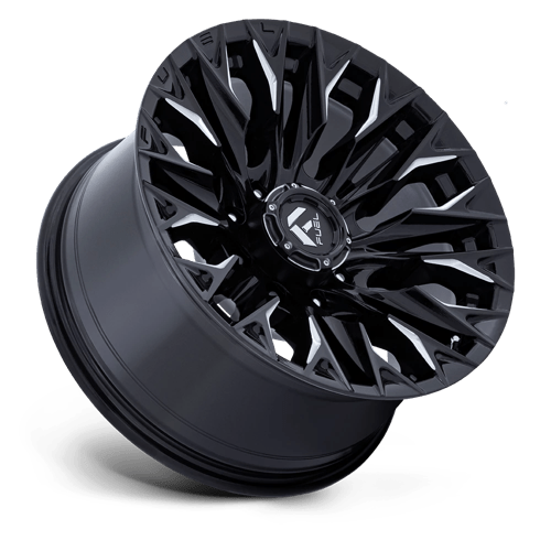 Fuel 1Pc D803 Flame 20X9 +1 Gloss Black Milled