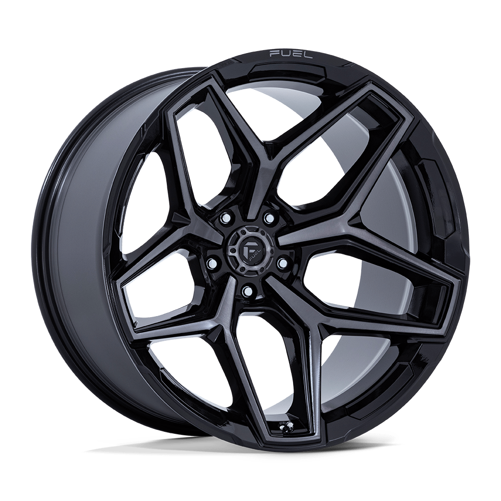 Fuel 1Pc Flux 18X9 +1 Gloss Black Brush Fc Gray Dddt