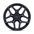 Fuel 1Pc Flux 20X10 -18 Gloss Black Brush Fc Gray Dddt